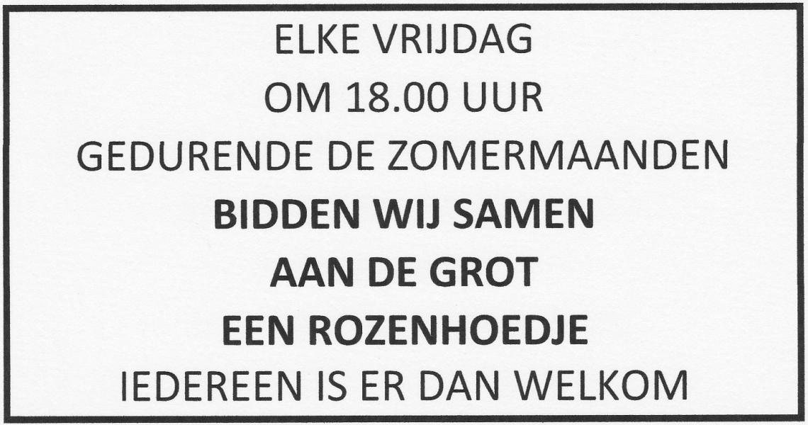 Bidden aan de grot in Tongerlo © HT