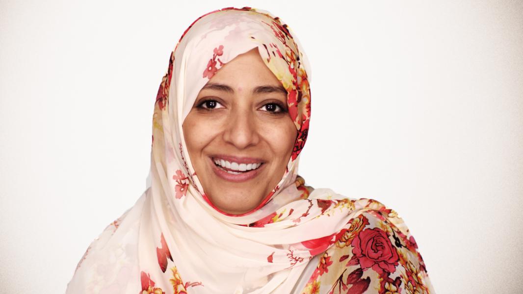 Tawakkol Karman, Jemenitische mensenrechtenactiviste. © EO