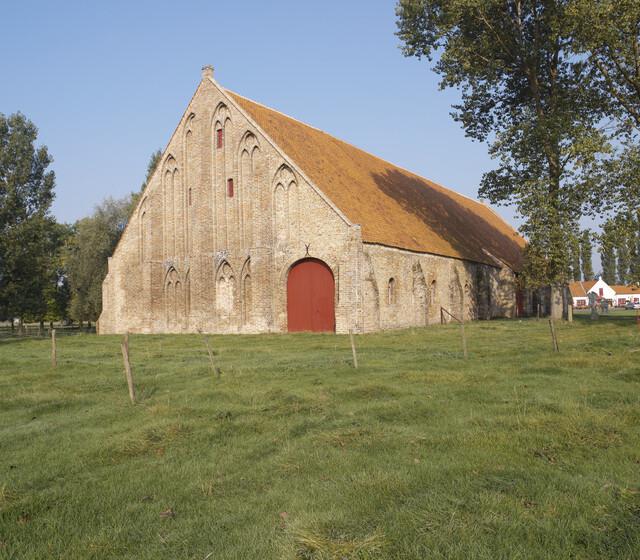 De schuur van Ter Doest is het enige gebouw van de voormalige abdij dat nog overblijft 