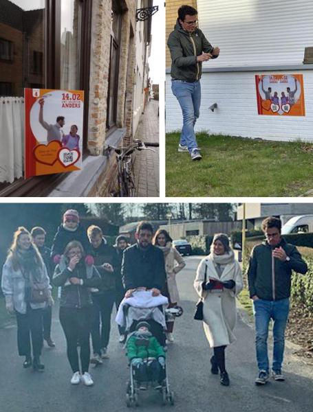 Foto's wandeltocht Valentijn Anders in Oostduinkerke (editie 2022). 