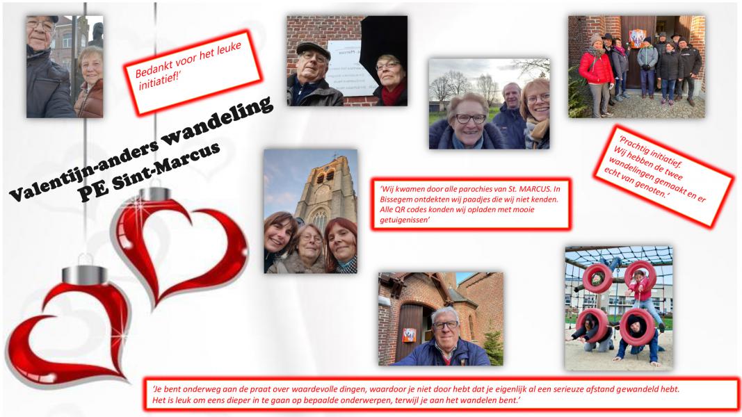 Sint Valentijn-Anders Wandeling 2022 © Pastorale eenheid Sint-Marcus Heule-Bissegem