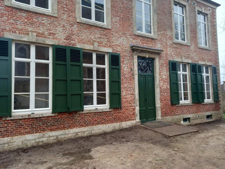 Detail voorgevel pastorij Blanden © PZ Oase Oud-Heverlee