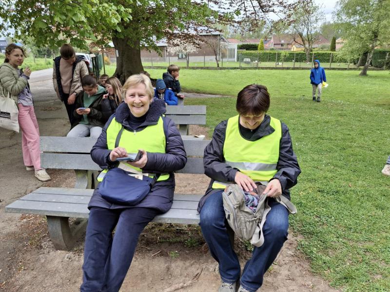 Vormelingen Sint-Corneliusparochie Ninove op pelgrimstocht naar Bevingen - april 2025 © Tim Van Nieuwenhove