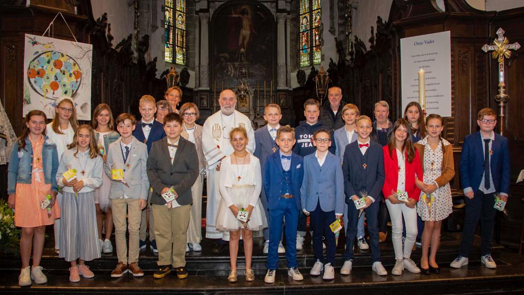 Vormsel in Meldert met vormheer Marcel (september 2020) 