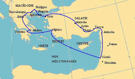 Voyage de Paul (second) © Wikimedia Commons