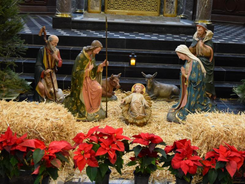 Kerststal in de Augustijnenkerk © Erna Nevejant