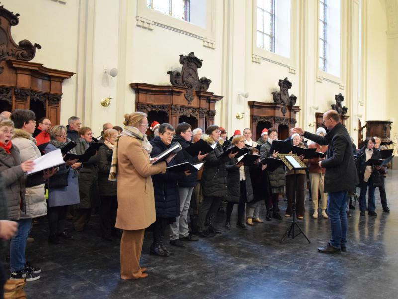 Koor Laudato si' en Zilverbergkoor © Erna Nevejant