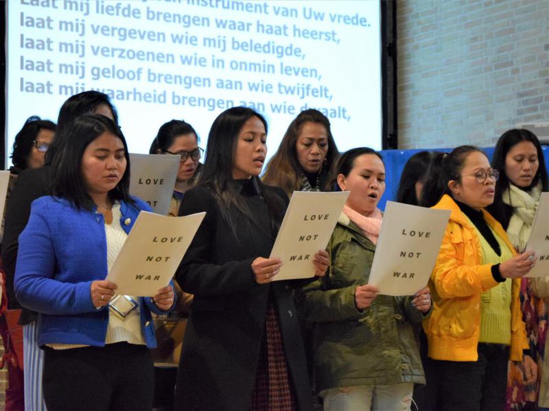 Vredeswake in Roeselare. © Erna Nevejant