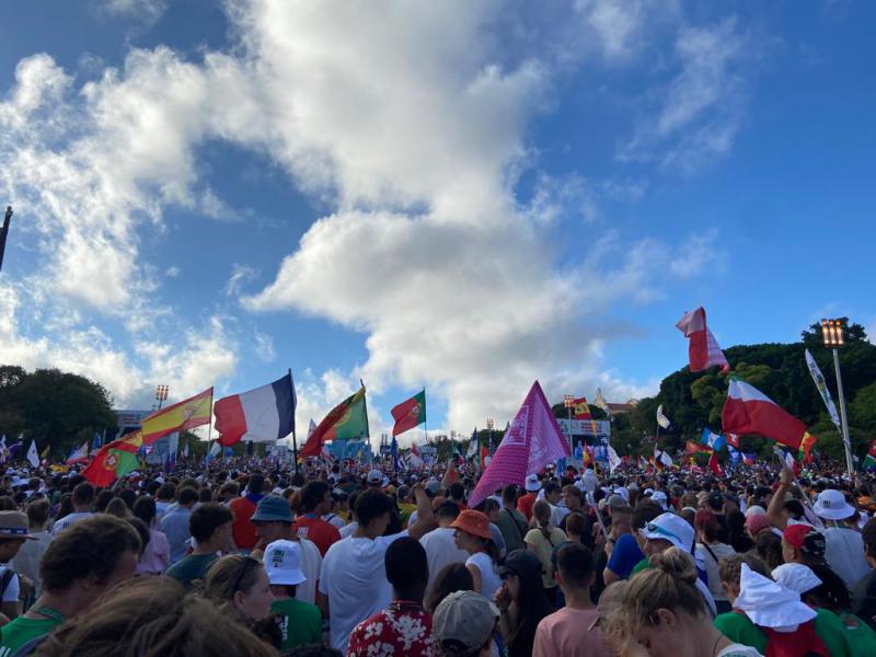 WJD 2023 - Openingsviering in Lissabon © Femke Forger