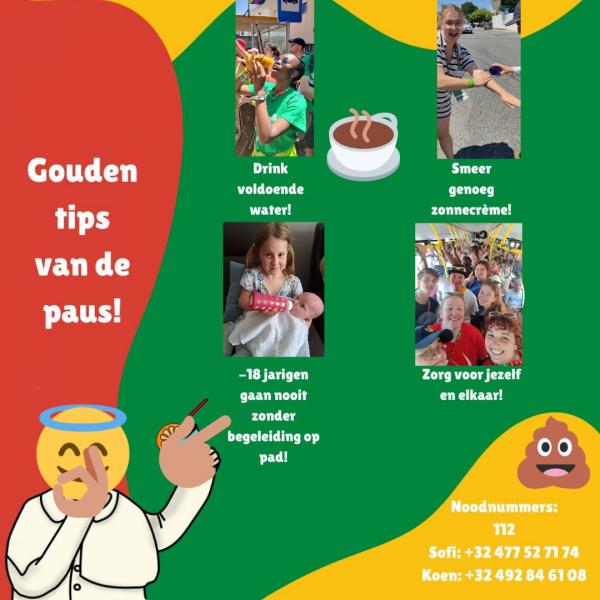 WJD 2023 - tips van de paus © Femke Forger