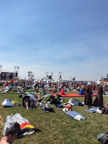 WJD 2023 - aankomst op Campo de Graça © Servaes Seifi