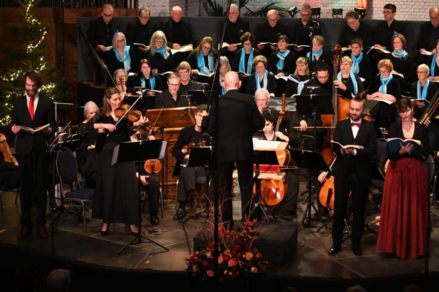 Weihnachtsoratorium van Johann Sebastian Bach, uitgevoerd door Alegría in de Pius X-kerk op 14 december 2024 © Eric Buyssens