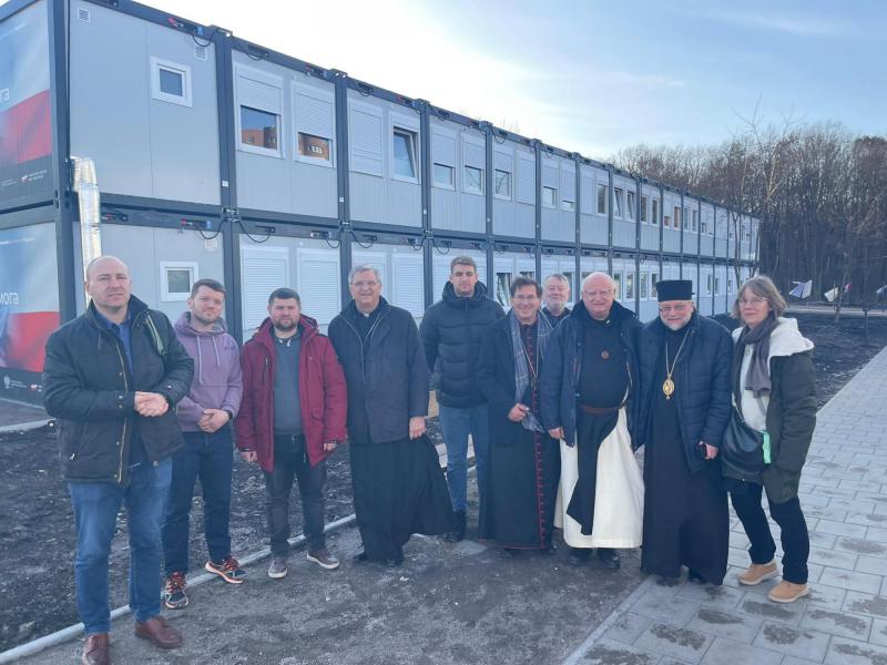 Containerdorp voor vluchtelingen in Lviv © Bisschoppenconferentie en bisdom Antwerpen