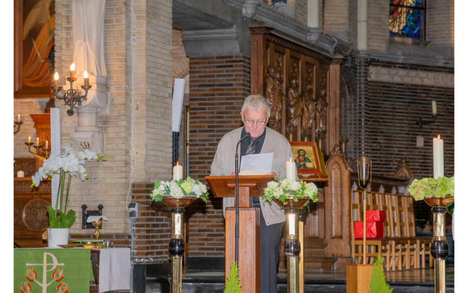 Welkomstwoord door Willy Clement, penningmeester kerkfabriek© Jan J. Holvoet 