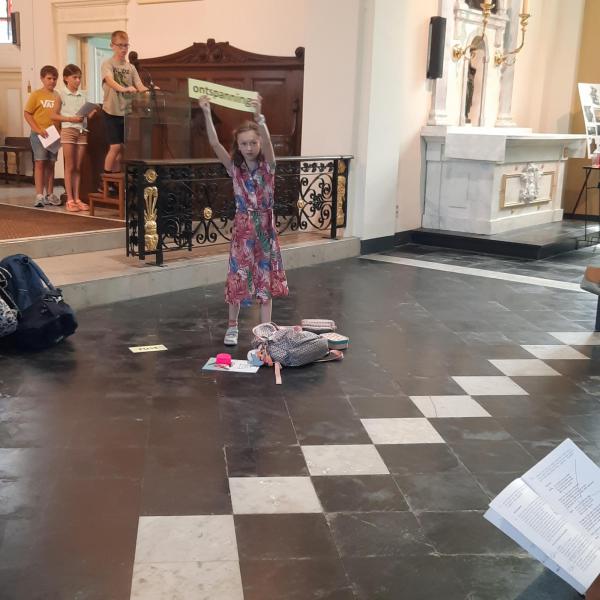 Schoolviering voor de leerlingen van de Sint-Joris-school 