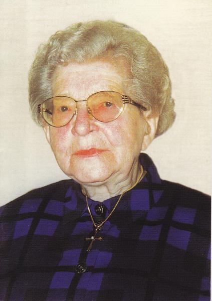 Yvonne Vanden Eynde (1911-2005) Bron: doodsprentje