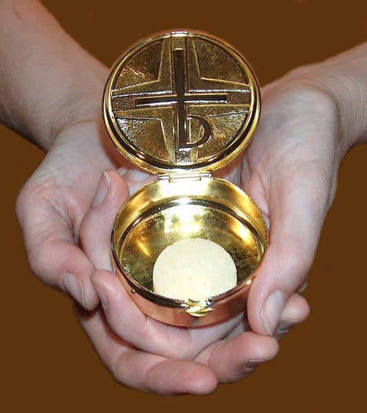 Door het rondbrengen van de ziekencommunie weten we ons doorheen de eucharistie 