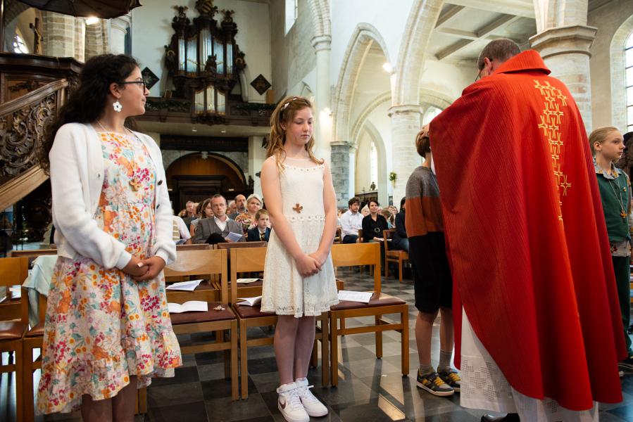 Vormselviering 2022 in de Sint-Geertruikerk te Leuven © Sarah Torbeyns