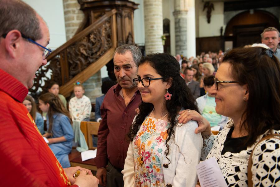 Vormselviering 2022 in de Sint-Geertruikerk te Leuven © Sarah Torbeyns