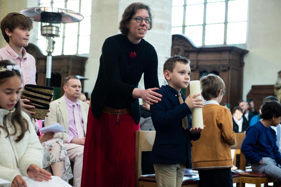 Eerste communie Leuven centrum 2023 © Sarah Torbeyns