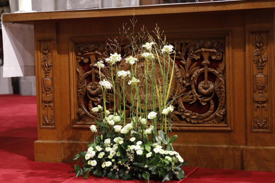 Een staaltje van bloemsierkunst 