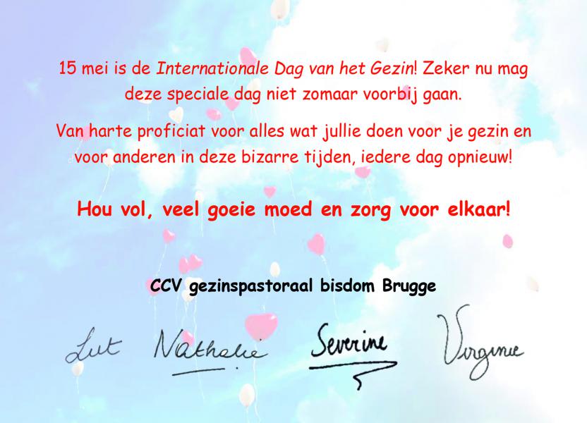 Proficiat aan de gezinnen! 