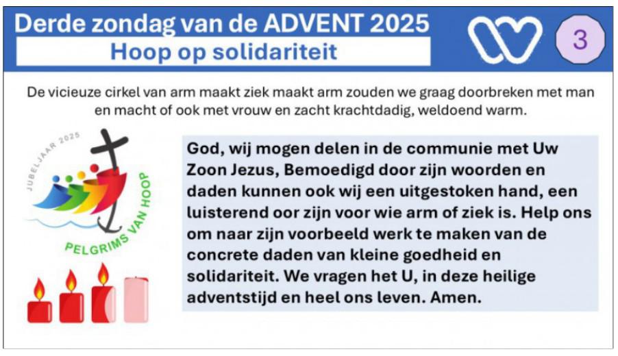 Advent week 3 © dekenaat Tongeren
