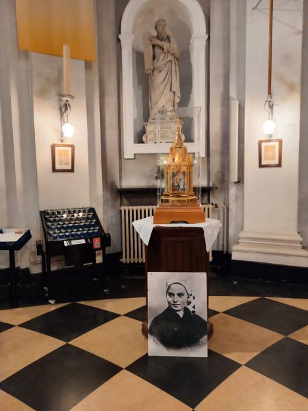 Relikwie H. Bernadette in de basiliek van Scherpenheuvel 
