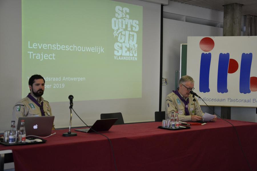 Bertrand Goethals en Werner Fierens van Vlaamse Scouts & Gidsen © Jeroen Moens