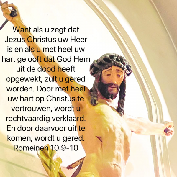 Uit Romeinenbrief op Christusbeeld Sint Martinus © Chris De Groote