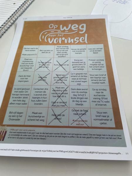 op weg naar het vormsel 