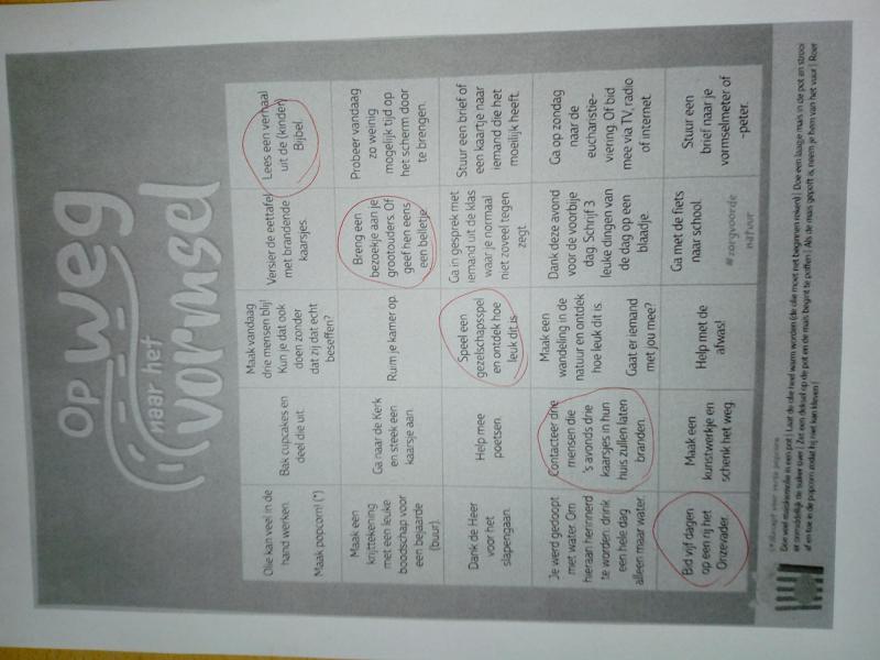 op weg naar het vormsel 