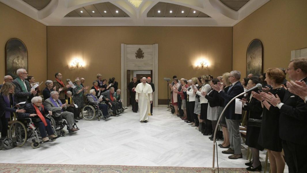 Koor bij paus Franciscus © Vatican Media