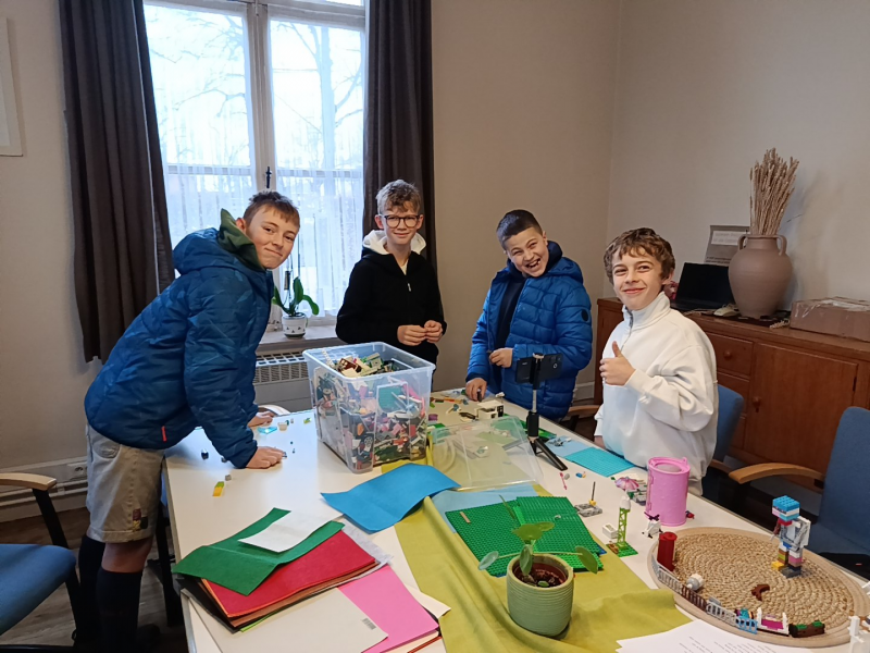 De jongens van het traject techniek © Marianne Slaets