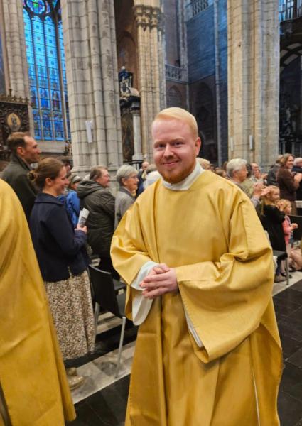 Diakenwijding Hylco Meirlaen - zondag 27 oktober 2024 in de Sint-Baafskathedraal te Gent © Hilde Waegeman