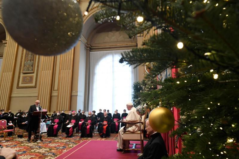 Jaarlijkse ontmoeting met de diplomaten bij de start van het nieuwe jaar © Vatican Media