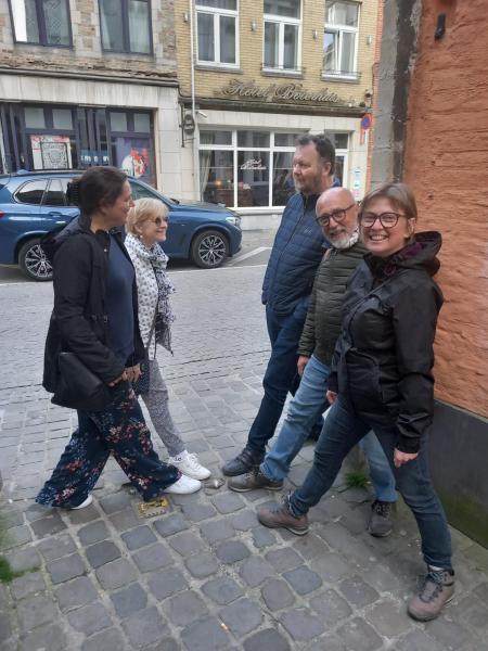Wandelbabbel in Brugge met enkele pastores 