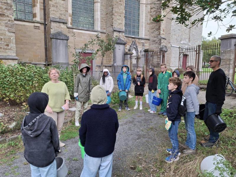 Ecokerk-activiteit vormelingen Sint-Corneliusparochie Ninove - oktober 2024 © Tim Van Nieuwenhove