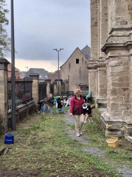 Ecokerk-activiteit vormelingen Sint-Corneliusparochie Ninove - oktober 2024 © Tim Van Nieuwenhove