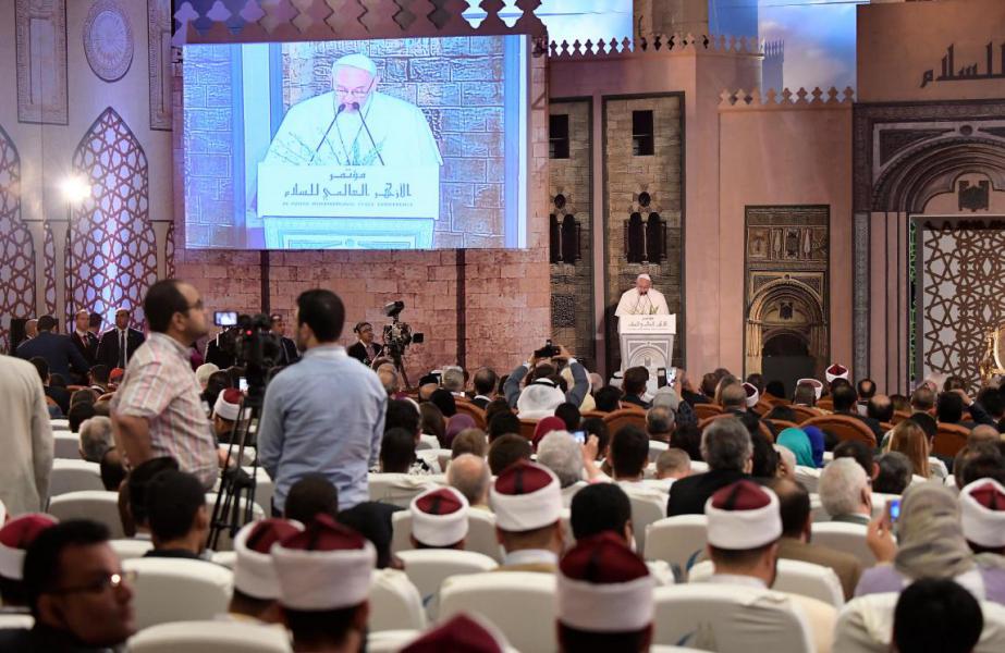 Toespraak van paus Franciscus tot de internationale vredesconferentie © OSR/SIR