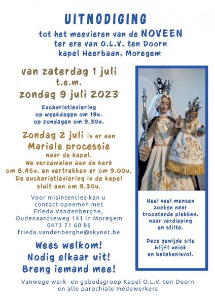 Biddend vieren rond Maria © FVDB