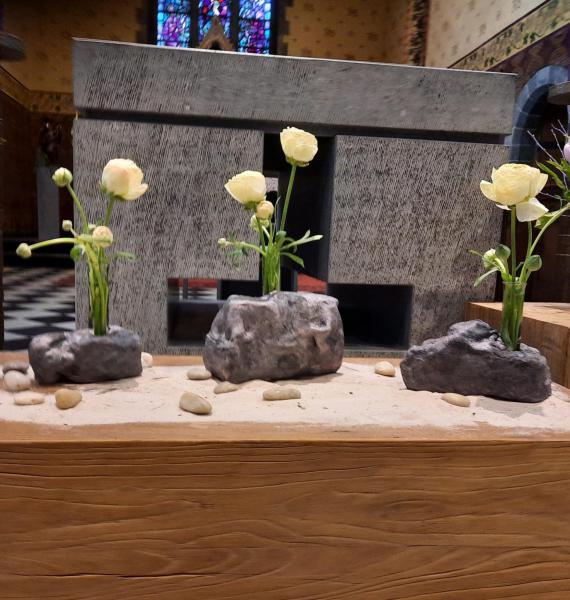 5de vastenzondag in St.-Martinuskerk Petegem © MDS