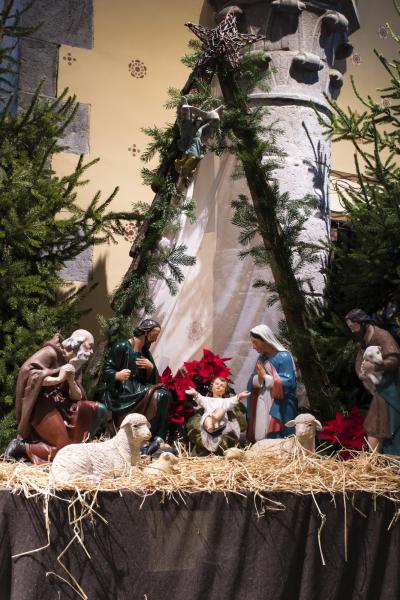 Sfeerbeeld kerst kerk Petegem 