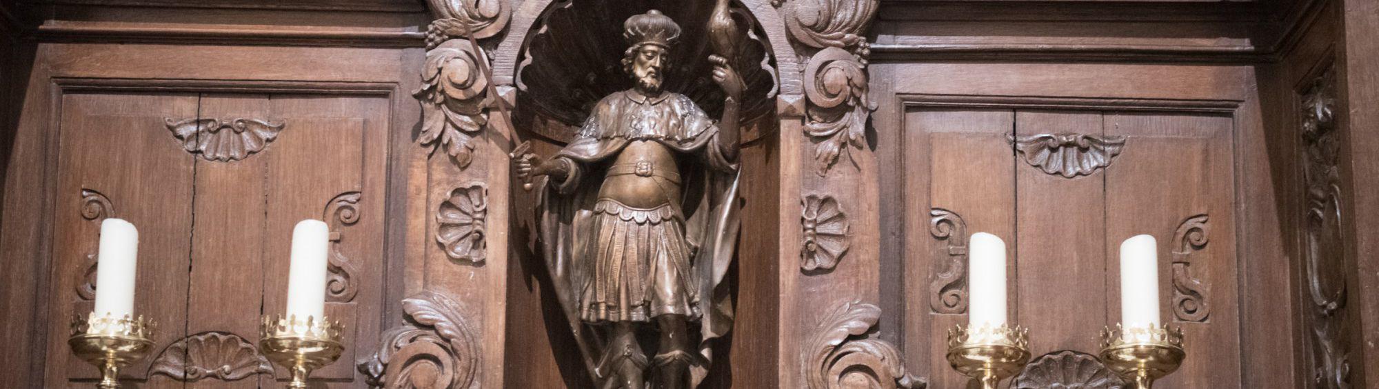  zijaltaar St. Bavokerk Zingem – onbekend beeldhouwer. © KIK-IRPA, Brussels, beeld in hout 