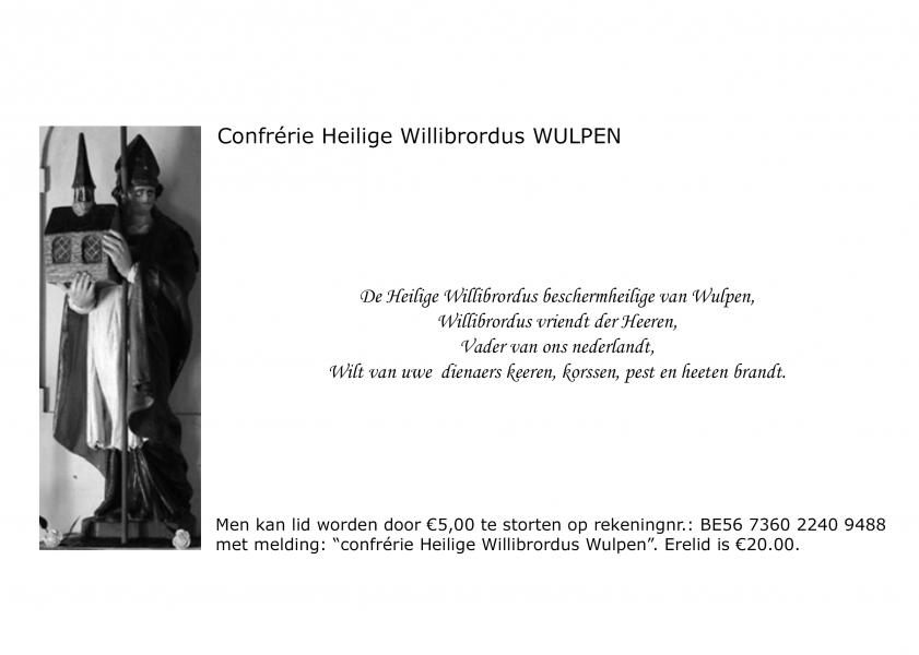 Flyer van de Confrérie Heilige Willibrordus 