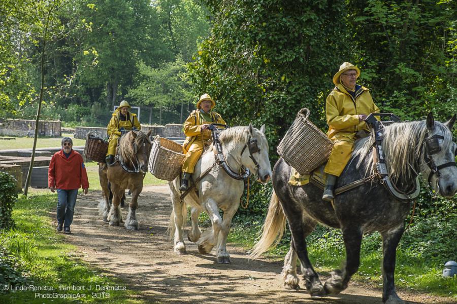 Nadat de zegening van de paardenvissers zegende abt Leo tevens de Zuid-Abdijmolen. © Linda Renette - Lambert J. Derenette