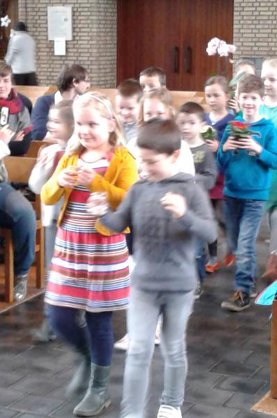Ingroeiviering voor eerste communie 