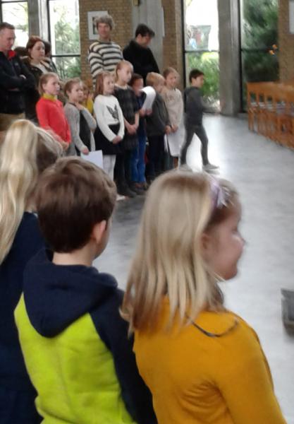 Ingroeiviering voor eerste communie 