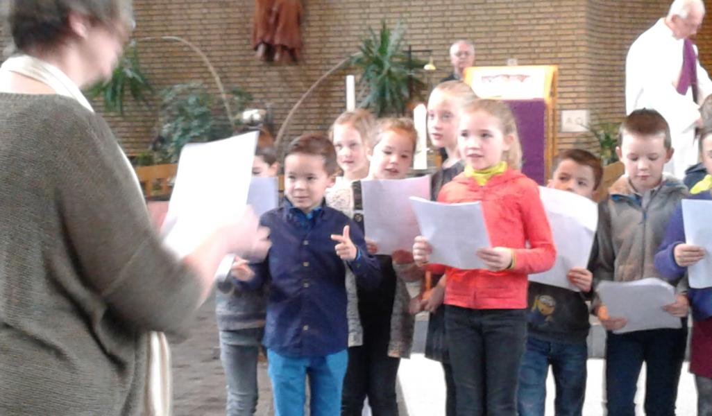 Ingroeiviering voor eerste communie 