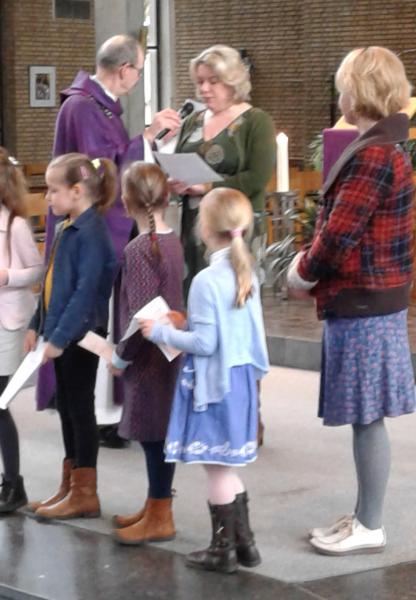 Ingroeiviering voor eerste communie 